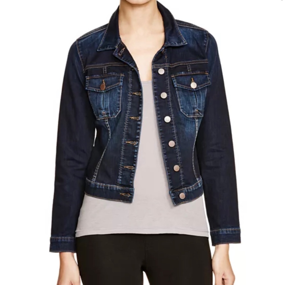 KUT from the Kloth , dark denim size small fitted jacket
